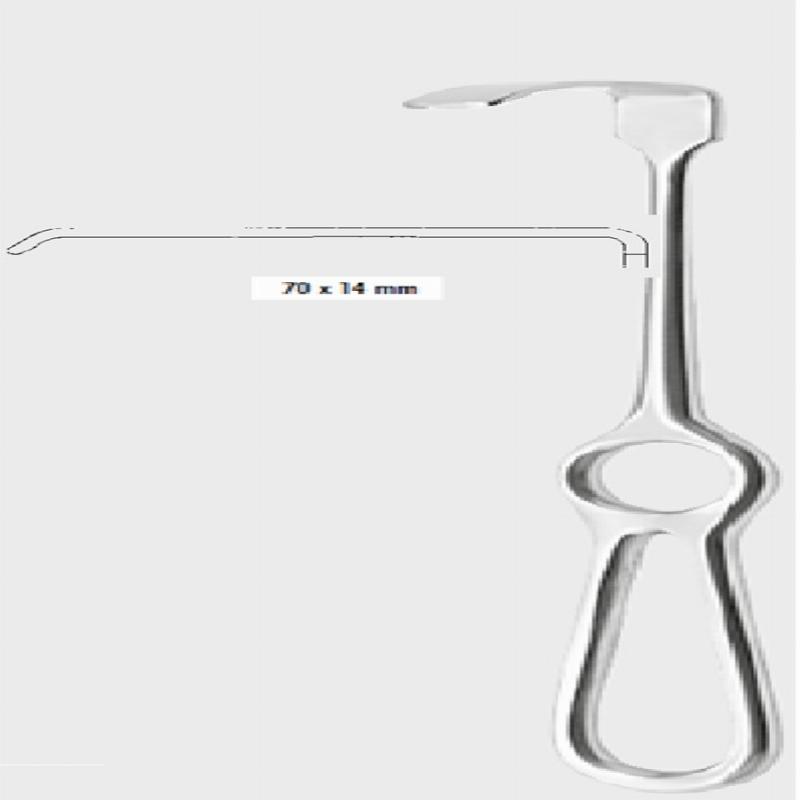 Ретрактор КОХЕР ЛАНГЕНБЕК (KOCHER LANGENBECK), 70х14 мм (mm)